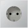 Tomada Jung AL 1520 CEE 7/3, caixa de alumínio, 250 V, 16 A, 70×70 mm