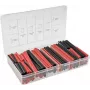 Conjunto de termorretrátil ChiliTec 142 peças adesivo preto/vermelho taxa de retração 3:1 (22907)