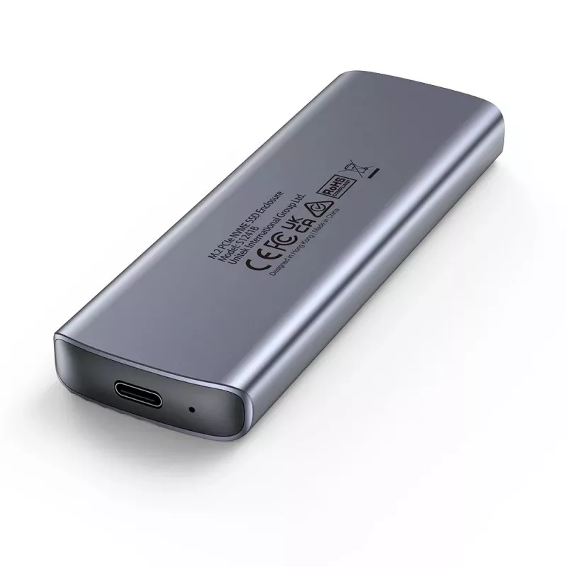 Caixa para unidade M.2 - Unitek S1241B01 1x M.2 NVMe USB-C 10Gbps