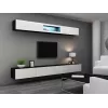 Cama conjunto de armários de sala VIGO 12 preto/branco brilhante
