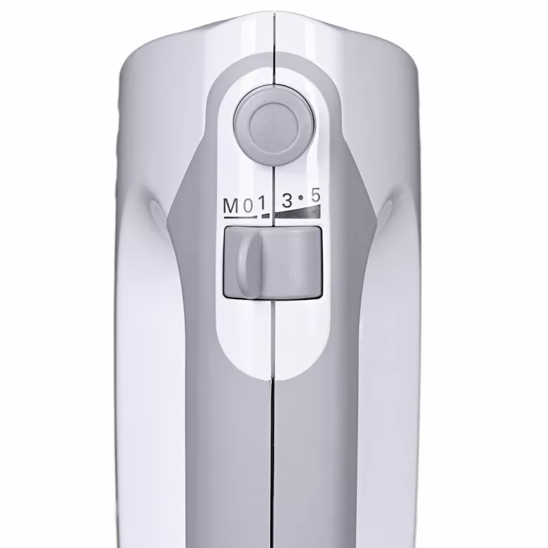 Batedeira Bosch MFQ36480 – 450 W, 5 velocidades com turbo, cinzento/branco, batedores e ganchos para amassar
