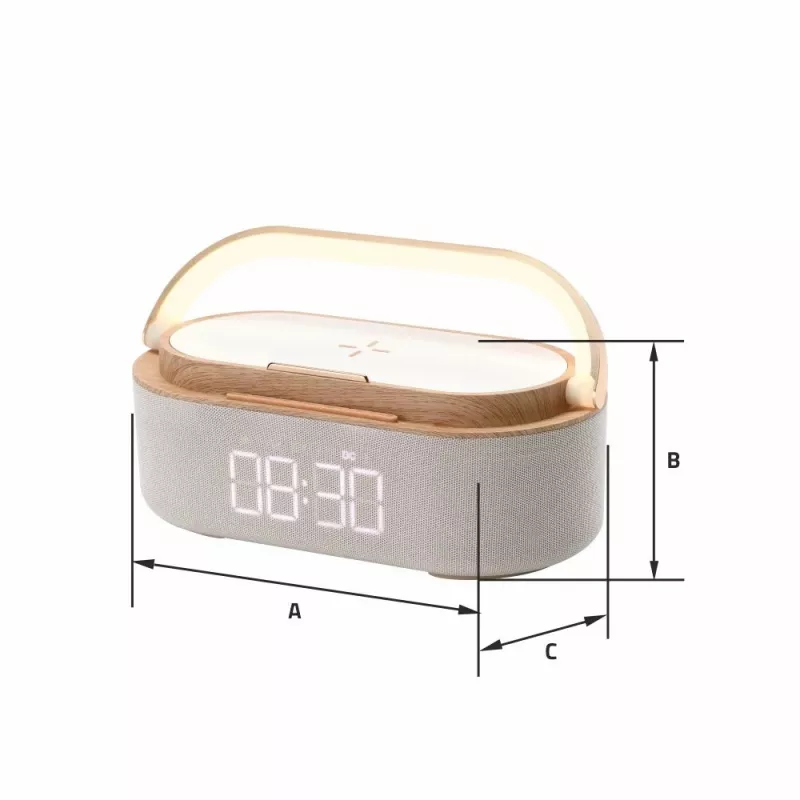 Rádio-despertador digital MANTA RDI920 Verona com sintonizador FM e despertador