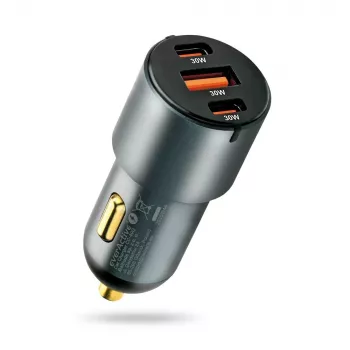 Carregador de automóvel everActive CC-40Q QC3.0 60W, adaptador USB para carregar dispositivos móveis