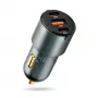 Carregador de automóvel everActive CC-40Q QC3.0 60W, adaptador USB para carregar dispositivos móveis