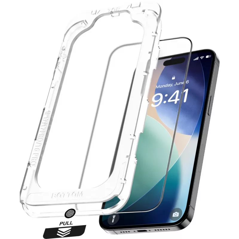 Nevox NEVOGLASS 3D 2550 película de vidro para o ecrã do iPhone 17 Air, com Easy App, transparente