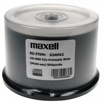 MAXELL CD-R 700MB 50 unid. 52x80 min, spindle, CD-R imprimível