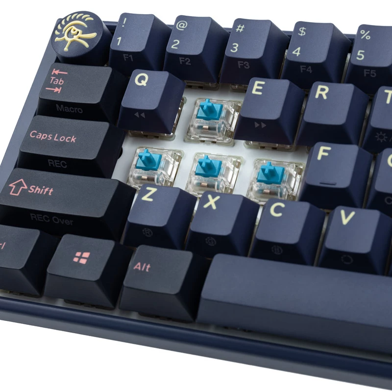 Teclado gaming Ducky One 3 Cosmic azul Mini, RGB-LED - MX-Blau (US)