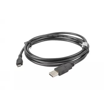 Cabo USB 2.0 LANBERG CA-USBM-10CC-0018-BK, Micro-USB B para USB A, 1,8 m, preto