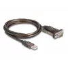 Adaptador USB 2.0 Type-A para série RS-232 D-Sub 9 pinos macho DeLOCK 62646
