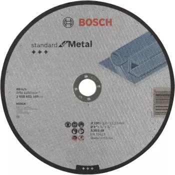 Disco de corte Bosch A 30 S BF núcleo plano ferro fundido metal não ferroso aço
