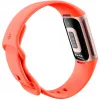 Fitbit Charge 6 - Champagne Gold Aluminium - monitor de atividade com Infinity Band - silicone - cor de coral - NFC, Bluetooth - 37,64 g (40-56-7910)