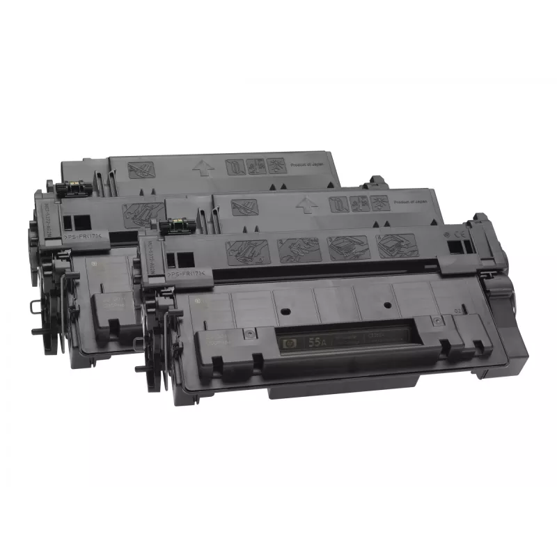 Toner HP 55X pack de 2 alta autonomia preto original LaserJet