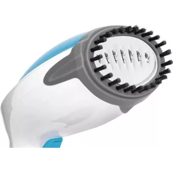 Ferro de engomar a vapor MPM MZP-01 com base de aço inoxidável, 1200 W, depósito removível de 0,25 L, golpe de vapor 36 g/min, azul