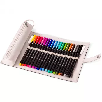 Canetas fineliner Staedtler Triplus rPP 20 unid. tinta à base de água, cores sortidas, tempo de secagem não indicado