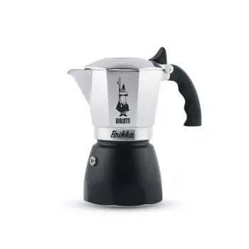 Cafeteira Moka Bialetti Brikka 0,17 L — cafeteira expresso para fogão, 4 chávenas, alumínio, não adequada para indução
