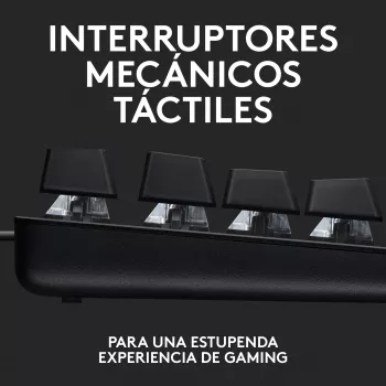 Logitech G G413 TKL SE, com fios, USB, interruptor mecânico, QWERTZ, LED, Preto