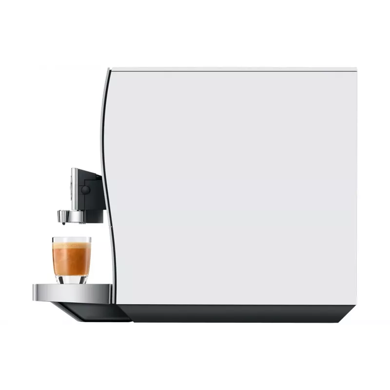 Máquina de café expresso automática JURA Z10 (EB) — depósito de água de 2,4 L, moinho integrado, 1450 W, alumínio/branco