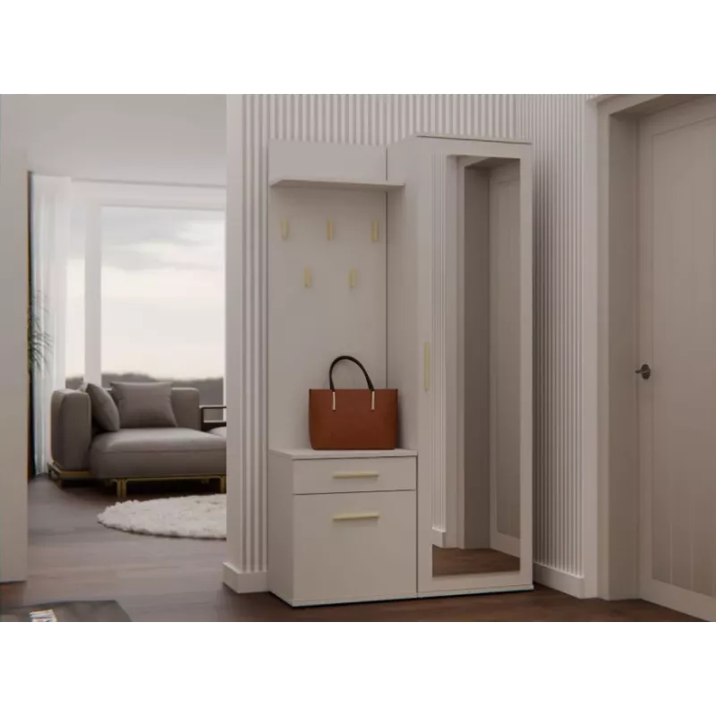 Módulo superior de bengaleiro e shop GARDEROBA DUO KASZMIR — módulo de roupeiro modular