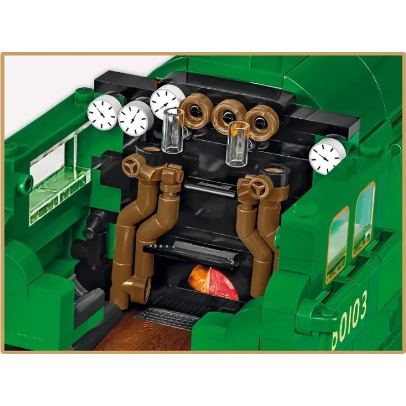 Cobi Flying Scotsman locomotiva a vapor britânica, conjunto de construção, 1:35, 2677 peças