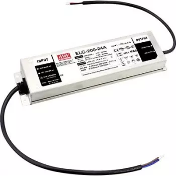 Driver LED MEAN WELL ELG-200-24DA-3Y 200W IP20 100-305V 24V