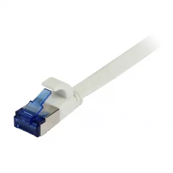 Cabo patch RJ45 Synergy 21, CAT6A 500 MHz, 5 m, branco, U/FTP, plano, TPE (Superflex), AWG32, Synergy 21 – tipo de cabo U/FTP – pares blindados com folha
