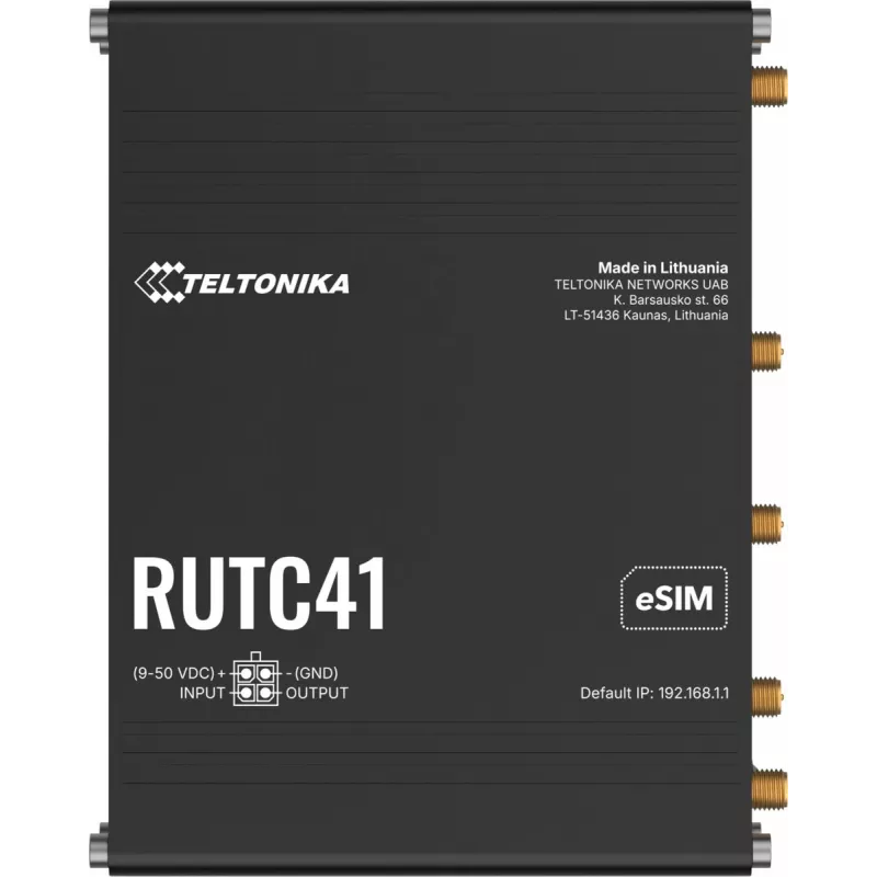 Router TELTONIKA RUTC41 4G LTE EDGE, router móvel industrial RUTC41000000