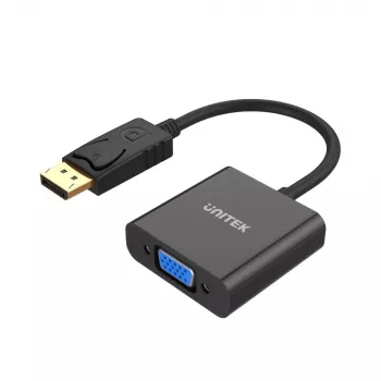 Adaptador UNITEK Y-5118E DisplayPort para VGA preto macho