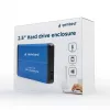 Gembird EE2-U3S-2-B caixa para disco rígido caixa HDD azul 2.5 (EE2-U3S-2-B)