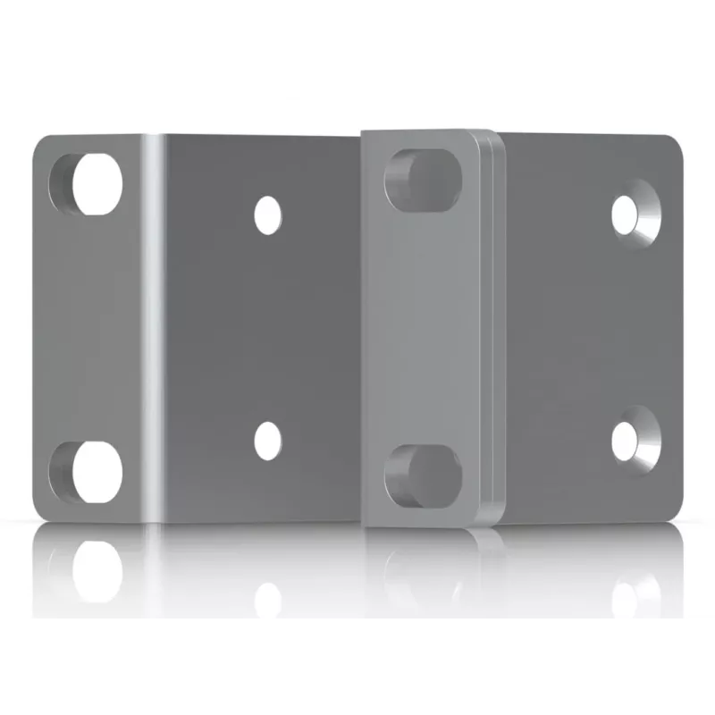 Conjunto de montagem Ubiquiti UACC-Rack-Ear-1U cinzento aço galvanizado