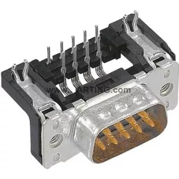 Harting Barra de pinos D-SUB 90° N.º de polos: 15 Soldadura 09 66 262 6811 1 unid. (09 66 262 6811)
