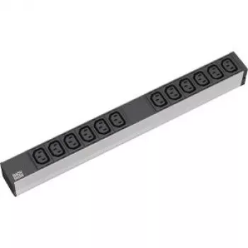 Bachmann IT PDU Basic 800.2284, 1U 19", 12x C13, alumínio