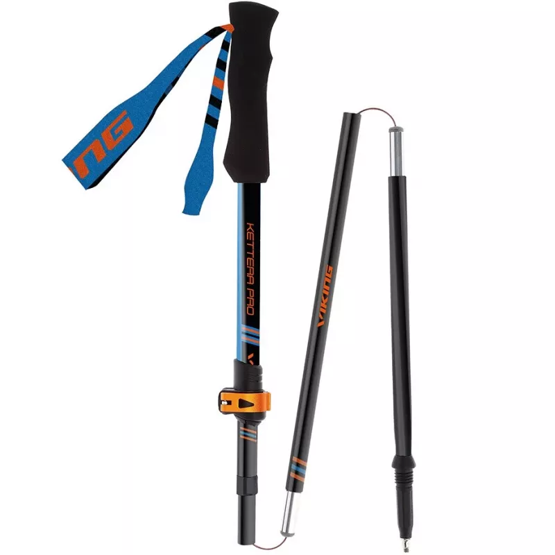 Bastões de trekking Viking Kettera Pro – bastões de marcha nórdica ajustáveis, modelo 610/22/7712/15/UNI
