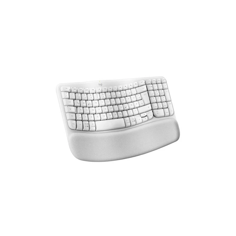 Teclado Logitech Wave Keys escritório RF sem fios Bluetooth QWERTZ alemão branco
