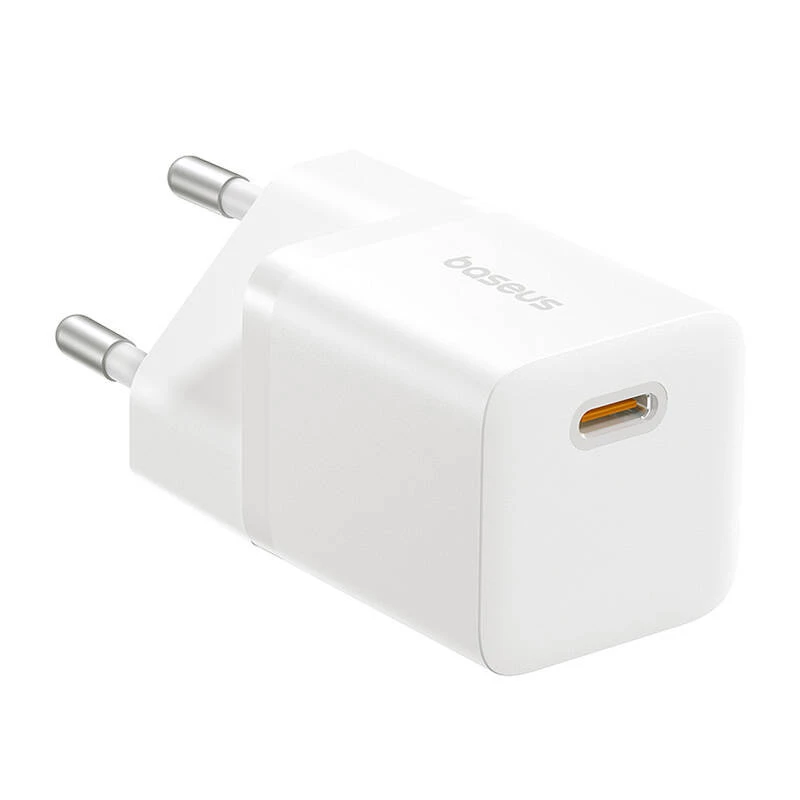 Baseus P10110909213-00 carregador de rede USB-C GaN5 mini 25W branco
