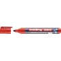 Marcador Edding e-360 vermelho — marcador de quadro branco apagável a seco, ponta dupla 1,5 mm e 3 mm