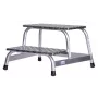 Degrau Krause 805027, alumínio 2 degraus, carga máx. 150 kg, comprimento 680 mm, altura 41 cm