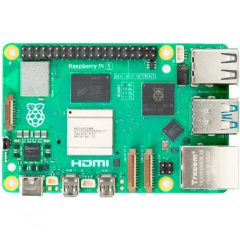 Computador de placa única Raspberry Pi 5 2GB RAM da Raspberry — placa de desenvolvimento compacta, SBC de baixo consumo