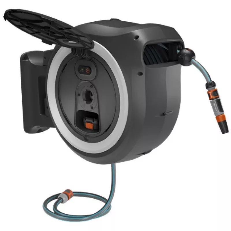 Gardena PowerRoll XL 18V caixa de mangueira de parede a bateria, 35 m, sem bateria