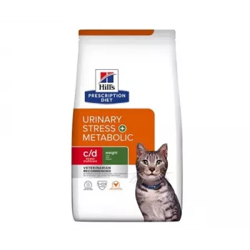 HILL'S Feline c/d Stress Urinário + Metabolic - Comida seca para gatos - 3 kg