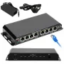 Switch PoE Extralink KRATOS 7x Gigabit PoE, 1x Uplink RJ45, fonte de alimentação 24V 2,5A, 60W