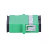 Adaptador SC/APC duplex Extralink, monomodo, verde