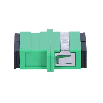 Adaptador SC/APC duplex Extralink, monomodo, verde