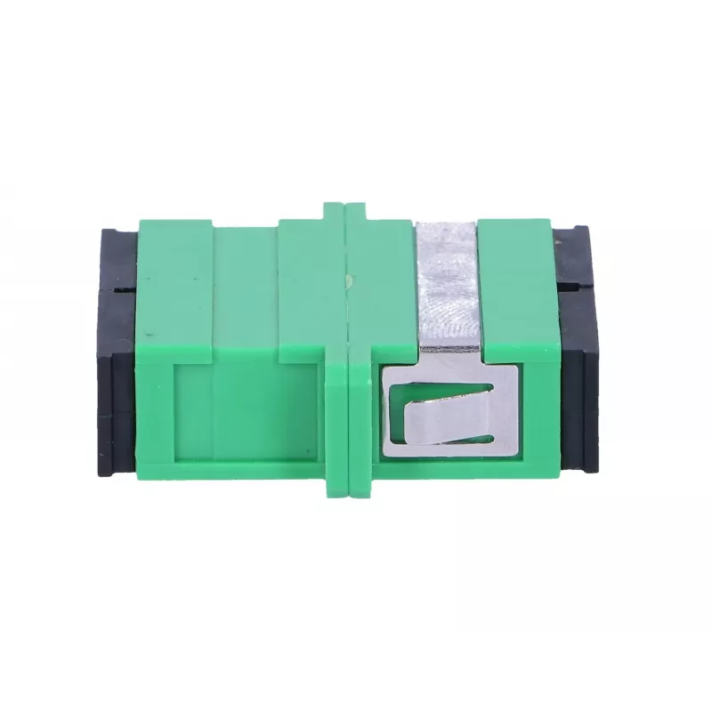 Adaptador SC/APC duplex Extralink, monomodo, verde