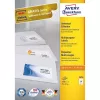 Etiqueta autoadesiva retangular Avery 3474 permanente branca 2400 unid.