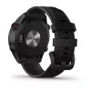 Relógio de golfe GPS GARMIN Approach S12 preto, caixa de 43 mm, bracelete de silicone, 30 h de bateria GPS