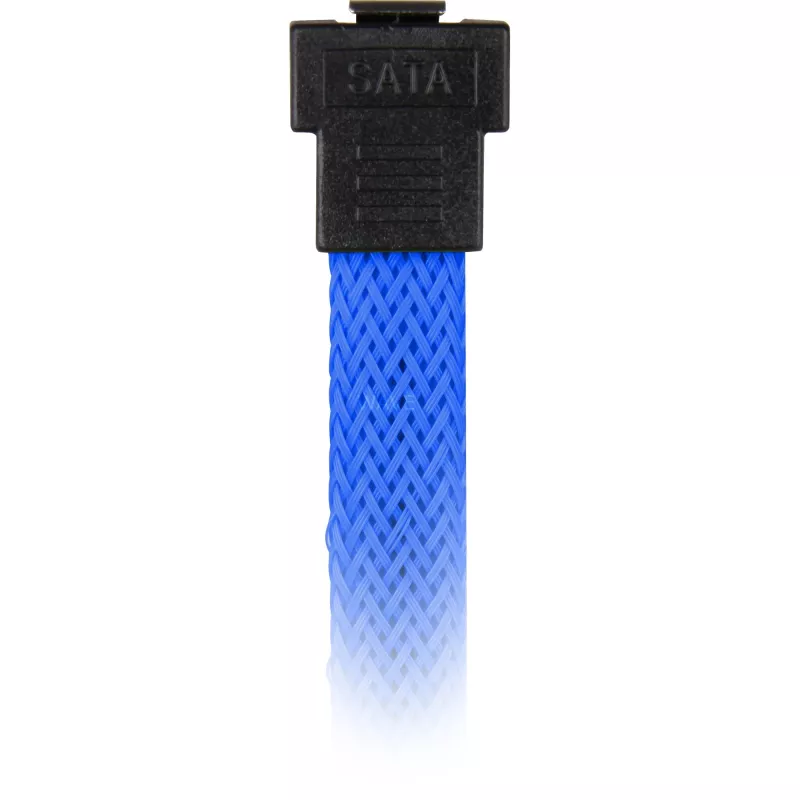 Cabo SATA Sharkoon SATA 3 0,3 m 7 pinos preto azul