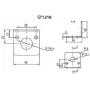 Suporte de montagem Datalogic ST-1218, dimensões 40×40×40 mm