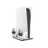 EgoGear SCC5-P5-WH, sistema de carregamento, PlayStation 5, branco, com fios, 258 mm, 53 mm