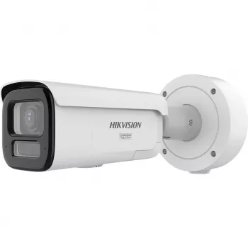 Câmara de vigilância IP Hikvision Pro Series DS-2CD2687G3-LIZS2UY/SL 8 MP ColorVu varifocal motorizada 2,8–12 mm bullet, 1/1,8 polegadas CMOS, rotação 360°, branca