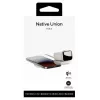 Carregador sem fios 2-em-1 para interior native union Voyage 2-In-1 Wireless Charger Sandstone USB compatível com smartphone cinzento-claro